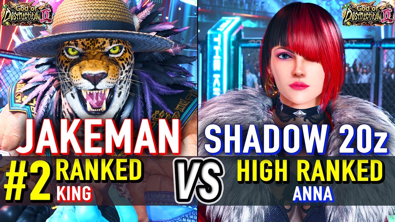 T8 🔥 THE JAKEMAN (#2 Ranked King) vs SHADOW 20z (Anna) 🔥 Tekken 8 High Level Gameplay