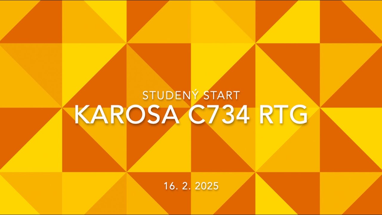 Karosa C734 RTG - Studený start