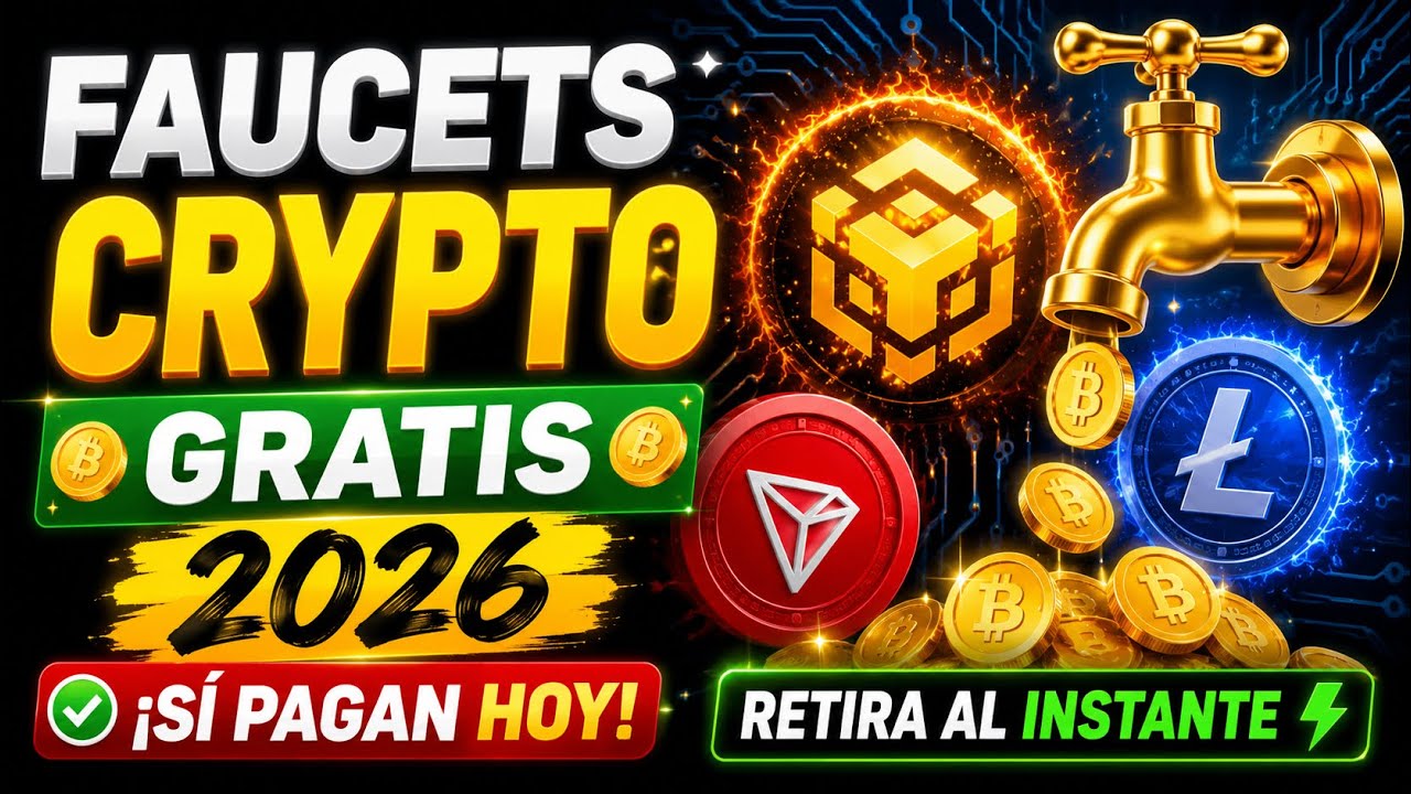 Las MEJORES Faucets para Ganar CRYPTO GRATIS 🚀 (S&iacute; pagan HOY) 2026