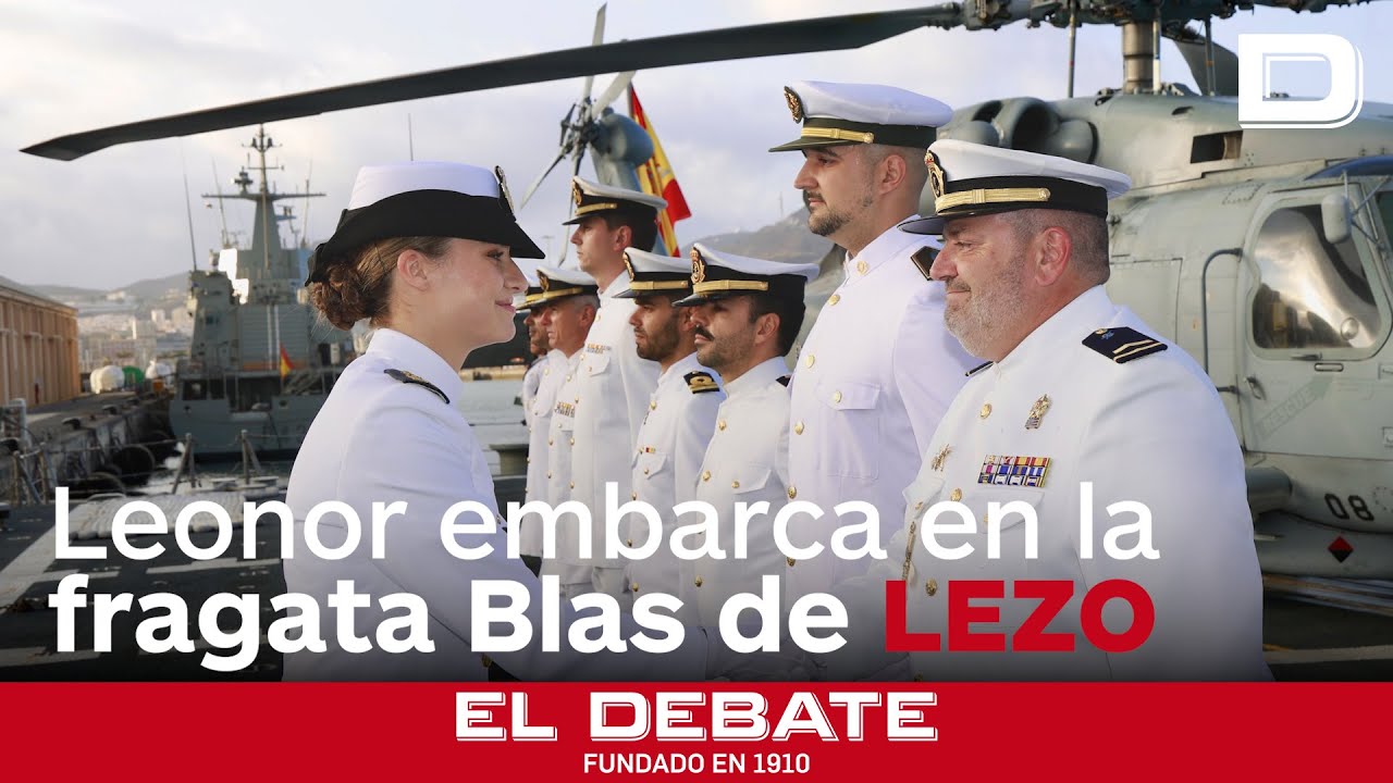 Leonor embarca en la fragata Blas de Lezo para ampliar su formación naval