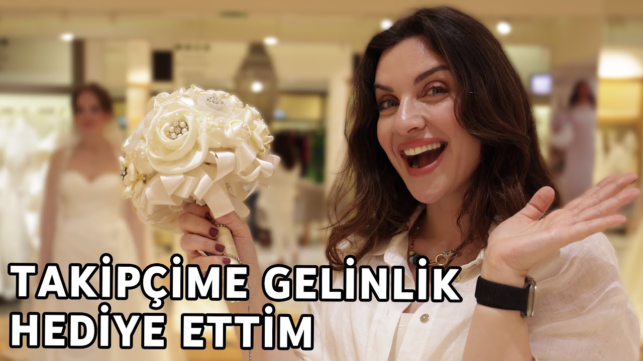 TAKİPÇİME GELİNLİK HEDİYE ETTİM! 👰🏼 💍🎉