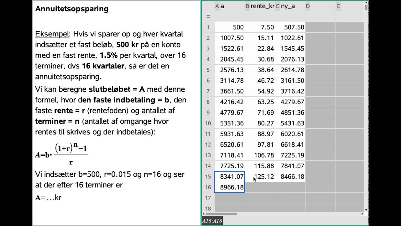 Annuitetsopsparing