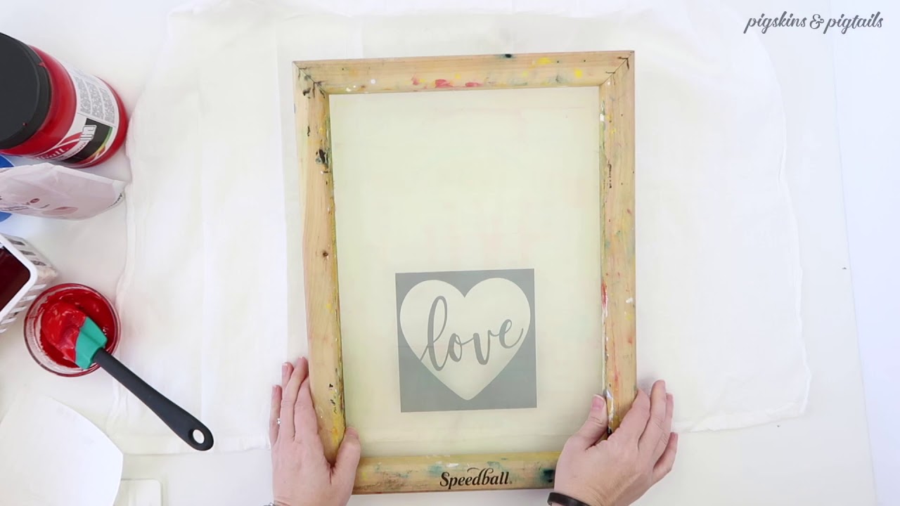How to Screen Print with Glitter and Speedball Inks