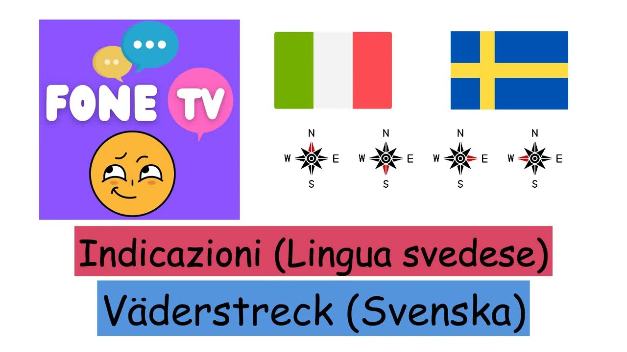 Indicazioni (Lingua svedese) (it-sv)