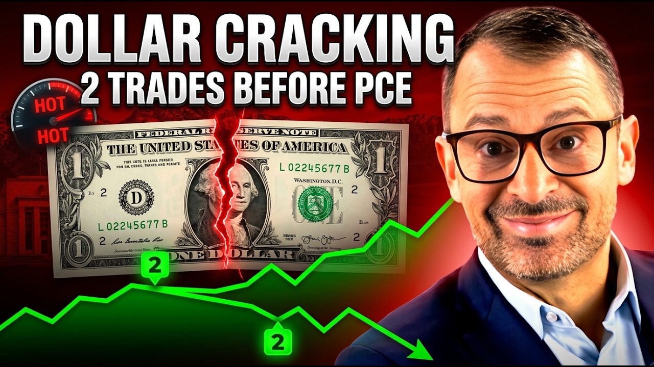 The Dollar Is Cracking &mdash; 2 Divergence Trades I'm Taking Before PCE & Jackson Hole | MIT LIVE