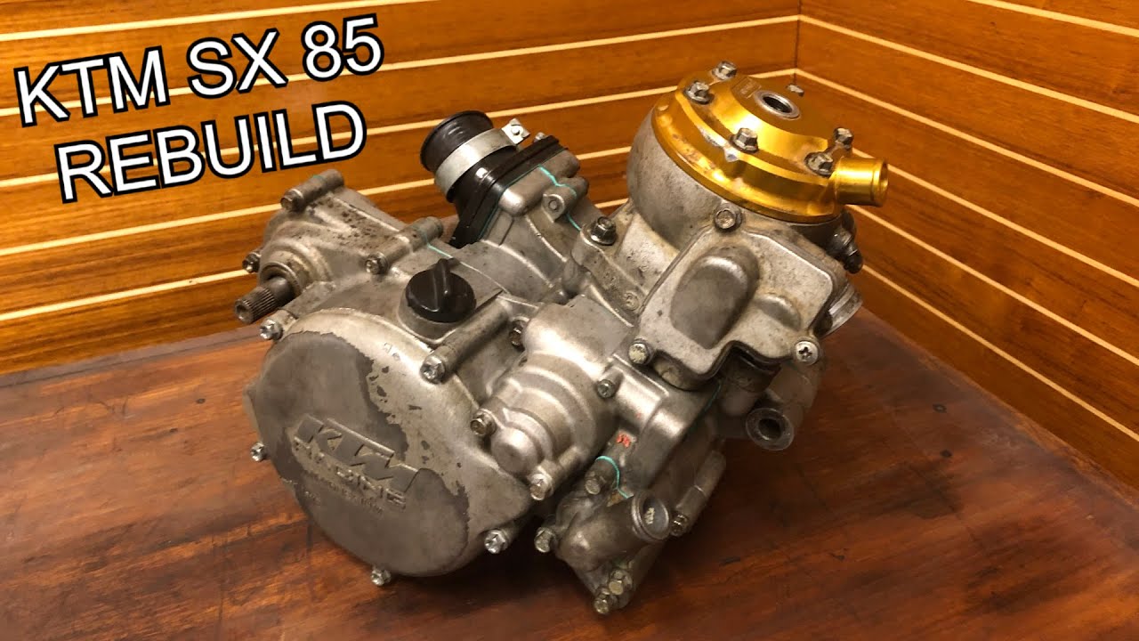 KTM SX 85 Complete rebuild part 2: Assembly (REPAIRING BROKEN TRANSMISSION)