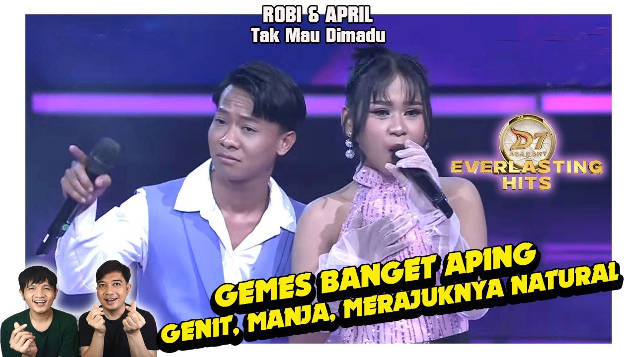 Gemes banget. April & Robi tak mau dimadu. Kok asik lagu ini.