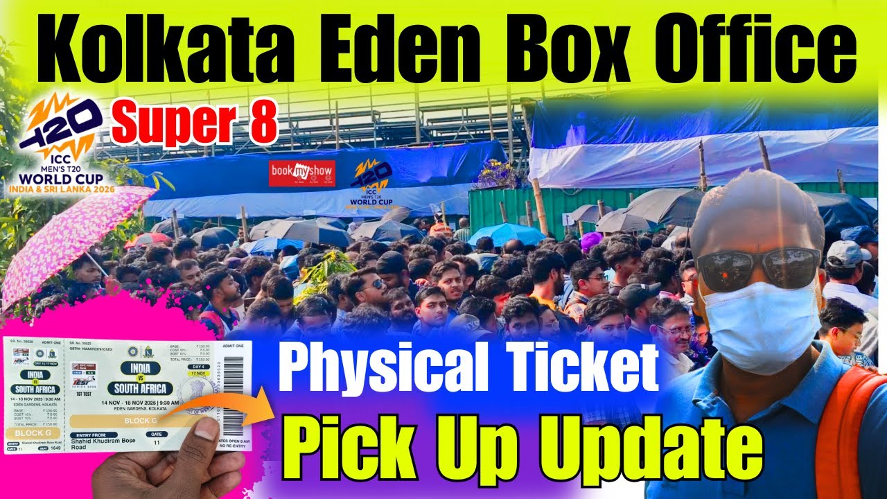 T20 World Cup 2026 Eden Garden Box office Open date.Physical Ticket Collect/Pickup all Updates