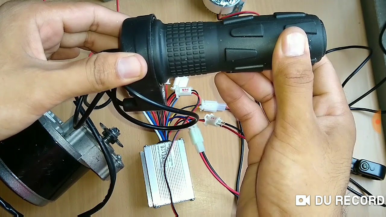 24v 250w motor and controller full wiring connection