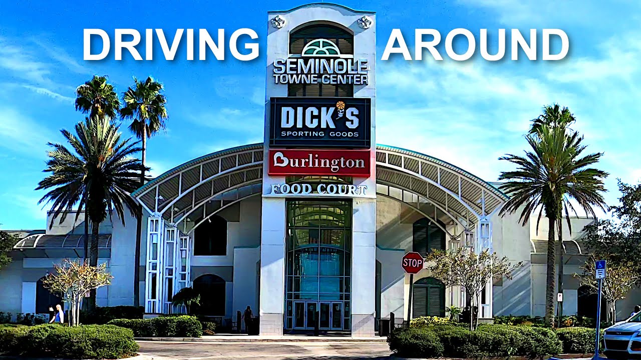 Driving around Seminole Towne Center mall in Sanford, Florida