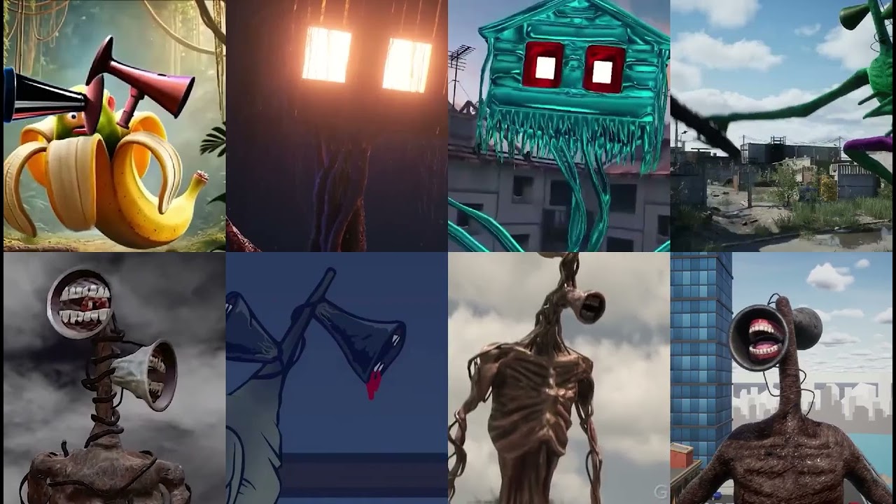 Siren head coffin dance meme scary #sirenhead #coffindance 