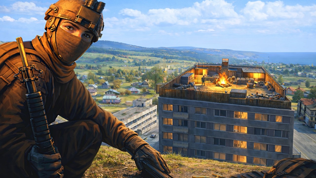I Turned an ABANDONED Rooftop Into a Fortress! - DayZ