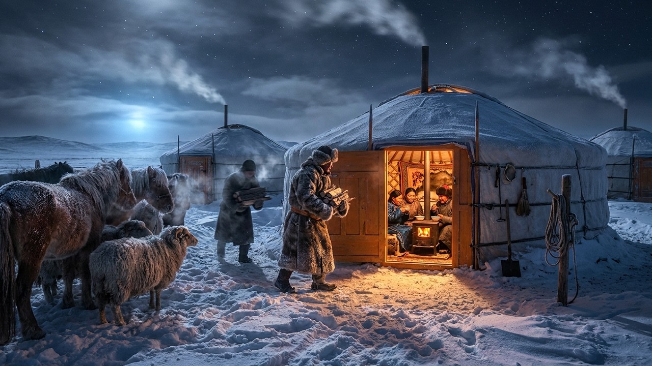 &minus;50 &deg;C и никаких стен &mdash; как монголы ВЫЖИВАЛИ в самых смертоносных степных зимах