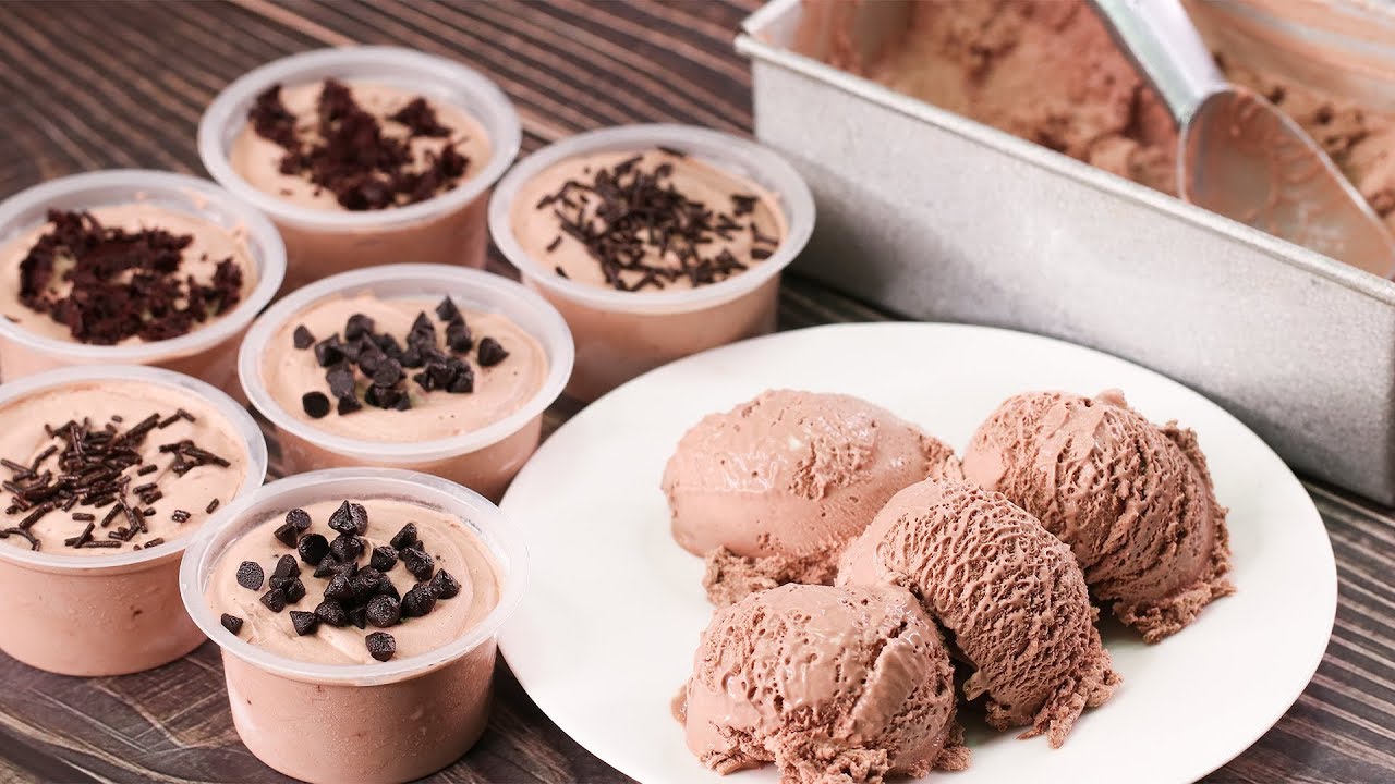 3 INGREDIENTS SUPER EASY CHOCOLATE CREAMY ICE CREAM l MILO ICE CREAM l EGGLESS & WITHOUT MACHINE