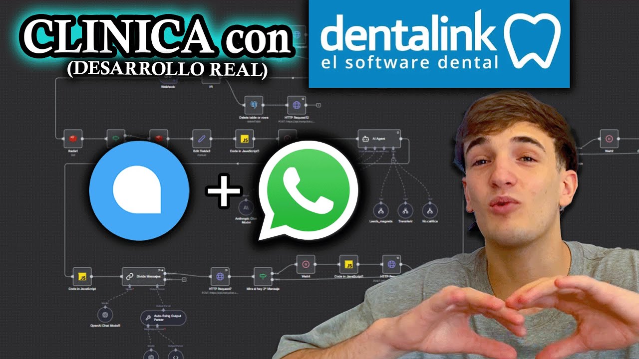 Agente de IA + DentaLink - Así remplace a recepcionista - N8N + Chatwoot + Evolution Api