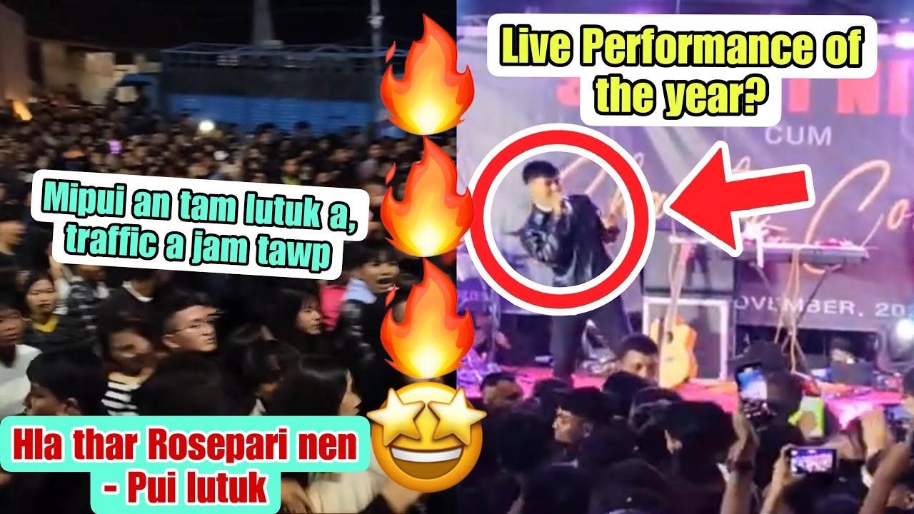 J Lalrosanga Senhri Night ah HLA THAR nen a CHE BON turu🔥🔥🤩(Reaction)