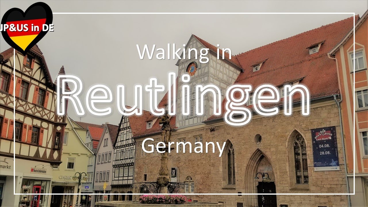 【Reutlingenドイツ】🇩🇪Walking in Reutlingen Germany / Day Trip from Stuttgart / Walking Tour/Germany Vlog