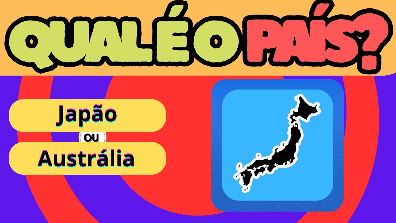 Adivinhe o País pela Silhueta 🌍👀 | Você Reconhece o Mapa? - desafio quiz D +