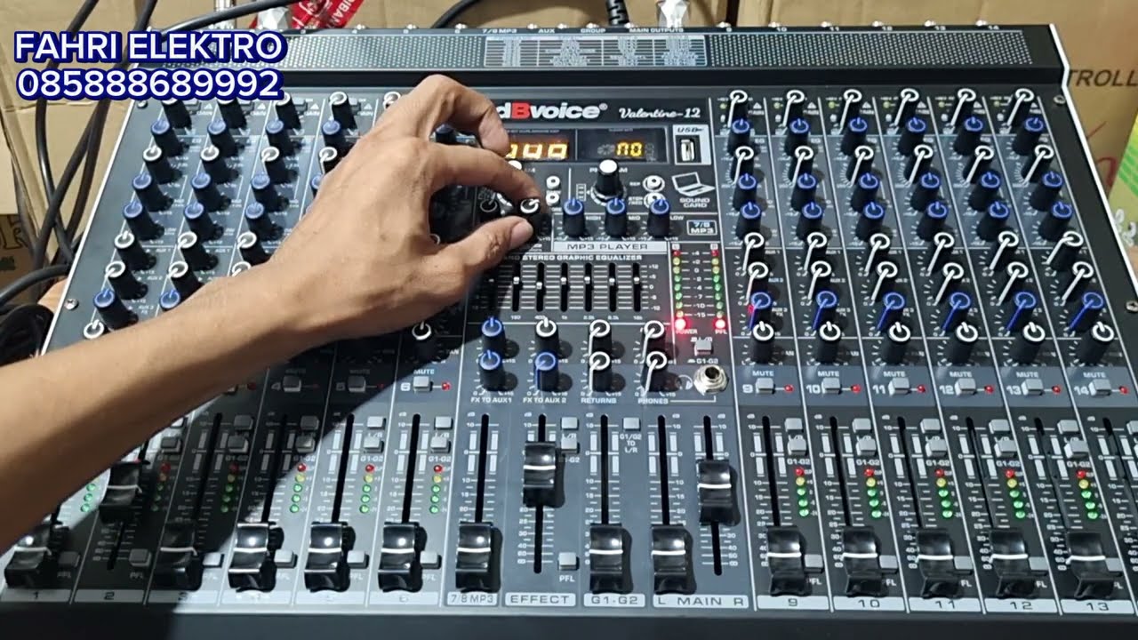 Mixer 2jtan Fitur komplit Effect Alexsis dB Voice Valentine 12 Tenaga Besar