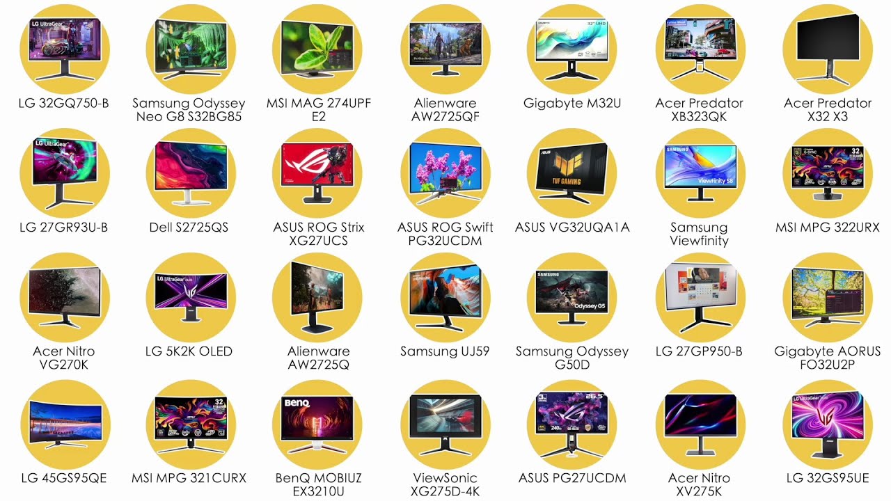 Every Best 4k Gaming Monitor Of 2025 (In 15 Minutes)