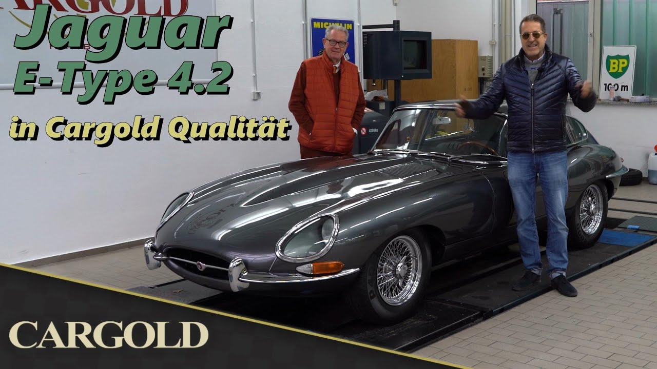 Jaguar E Type 4.2 Coupé, 1965, vollrestauriert in erster Güte! Gunmetal Grey und dunkelgrünes Leder