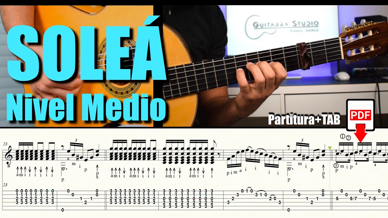 SOLEÁ / Nivel Intermedio / Partitura + TAB (PDF)
