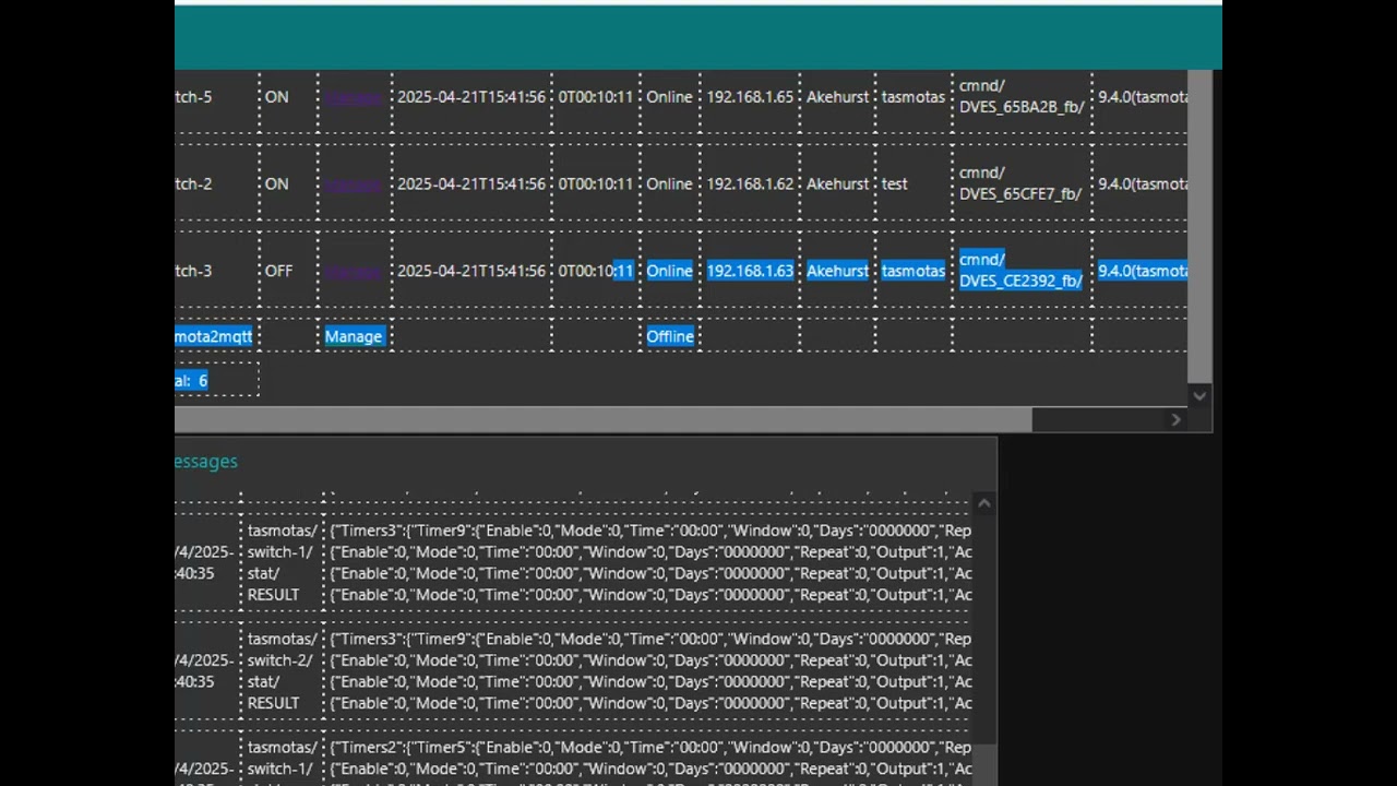 tasmota control node red