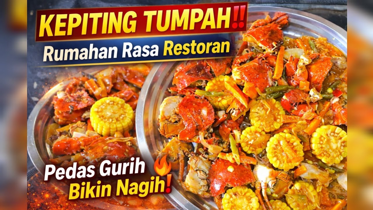 Pertama Kali Masak Kepiting Tumpah‼️ Rumahan Tapi Rasa Restoran🔥 Pedas Gurihnya Bikin Nagih Parah 😍 