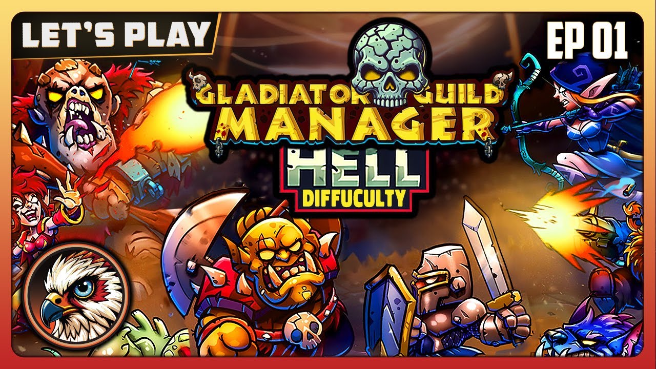 Gladiator Guild Manager | EP01 | HELL DIFFICULTY | Let's Play | Autobattler Arena Guild Manager
