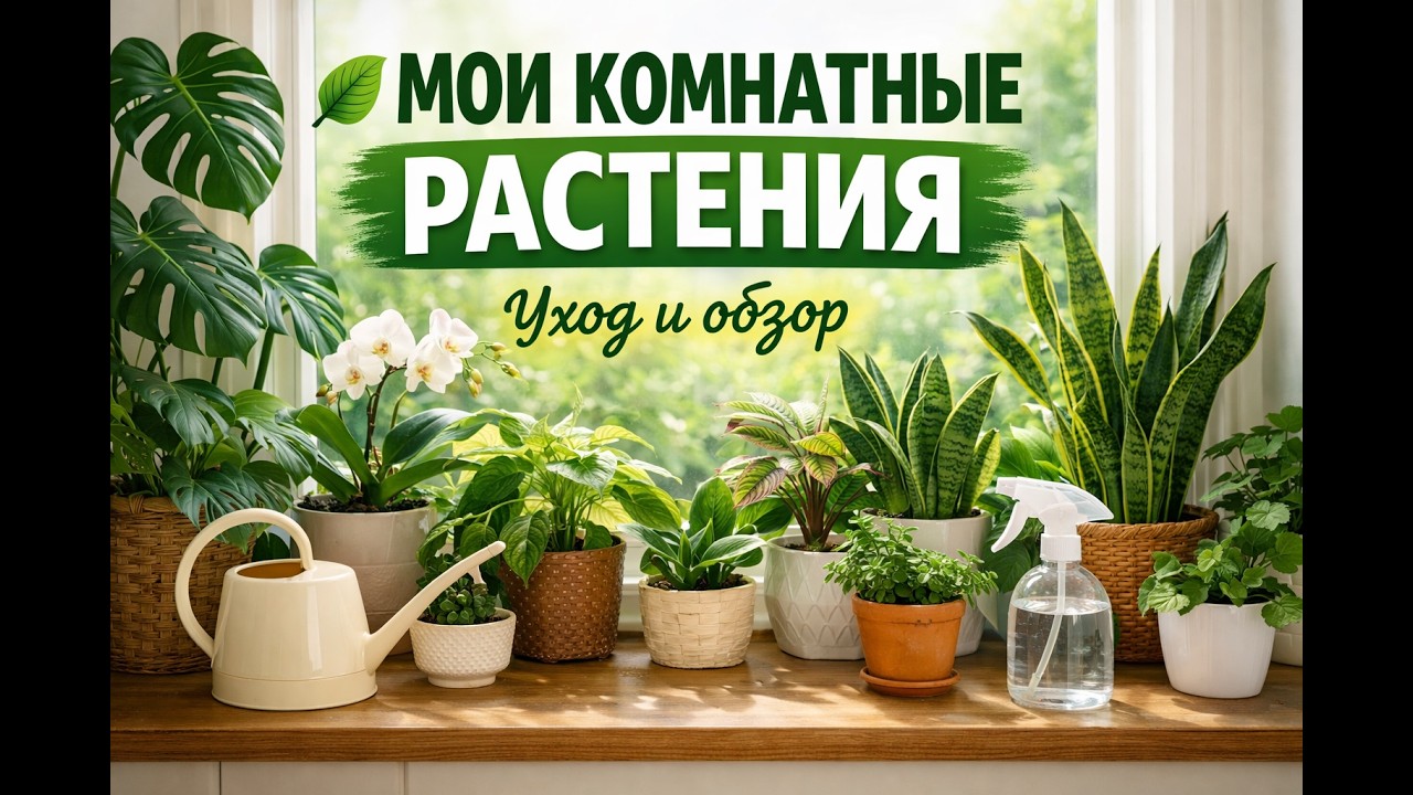 Мои комнатные растения 🌿 Уход и ошибки .Обзор домашней зелени