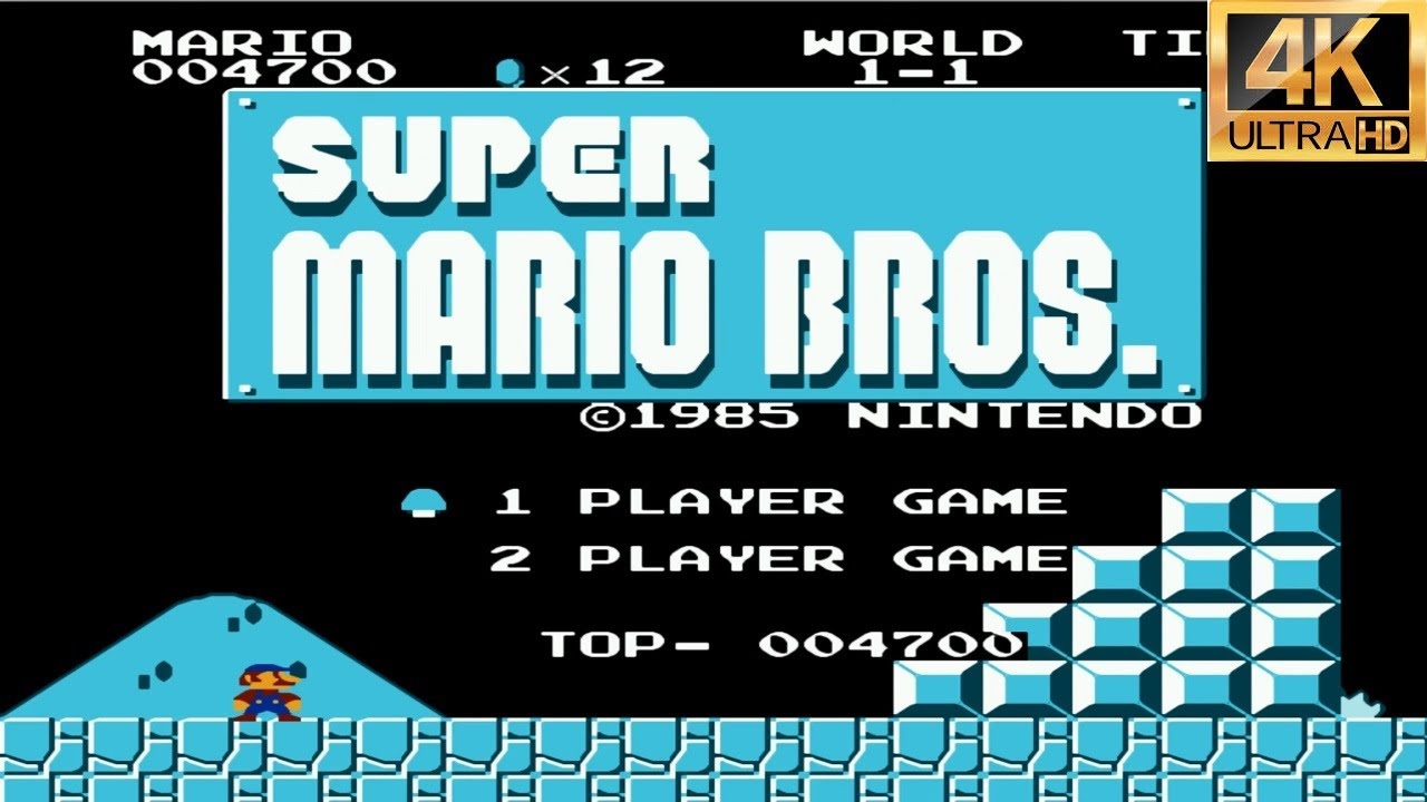 Hacks - New Frozen Mario Bros.Hack of Super Mario Bros.2024 (NES) Videojuegos 4K Walkthrough