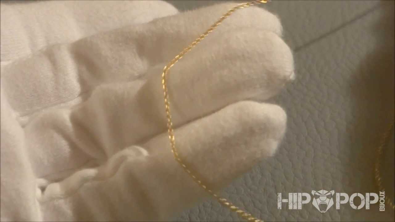 [Hip Pop Bijoux HD]Mini Chaine en plaqu&eacute; or