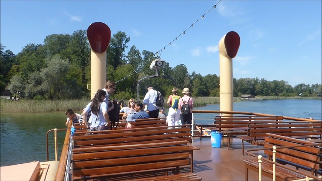 Chiemsee-Schifffahrt Schaufelraddampfer 