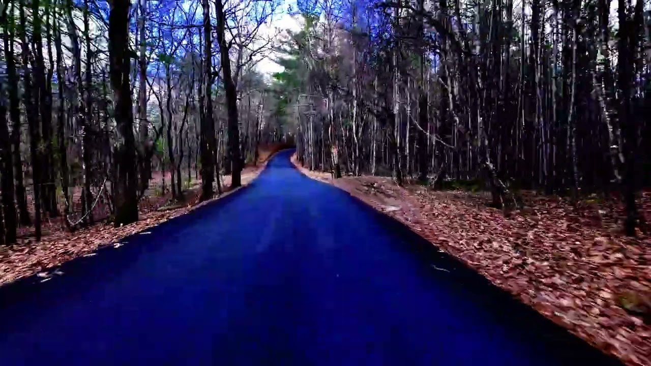 A BEAUTIFUL WINDING COUNTRY ROAD