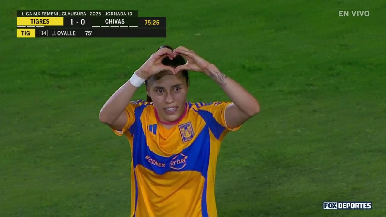 😎 GOLAZO A LO 'ESCORPIÓN' Jacqueline Ovalle | Tigres 1-0 Chivas | Clausura 2025 | Liga MX Femenil