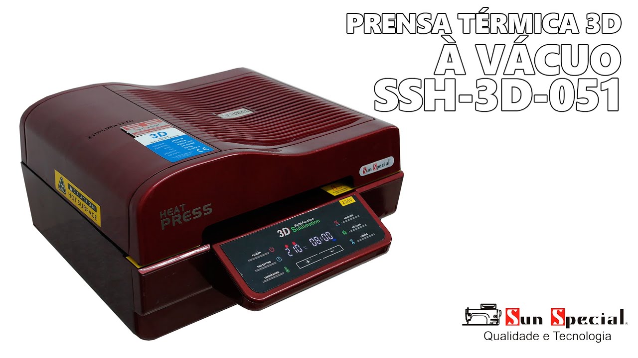 Prensa Térmica 3D à Vácuo SSH-3D-051