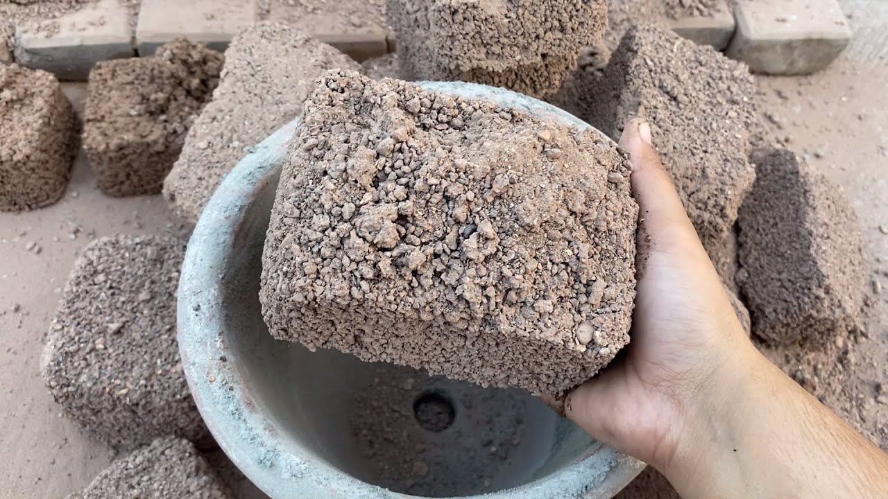 New stoney red sand dry clapypot + water & floor crumbling/ #relax #asmr #satisfying❤️❤️🌪️💦