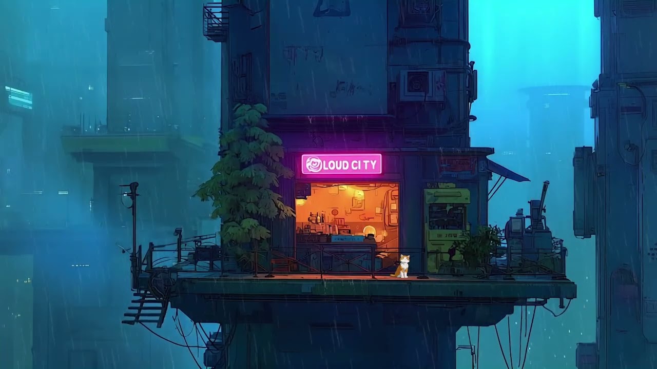 Cyber Doom 2077 🌌 Relaxing Lofi Beats & Cyberpunk Night Vibes 🌧️
