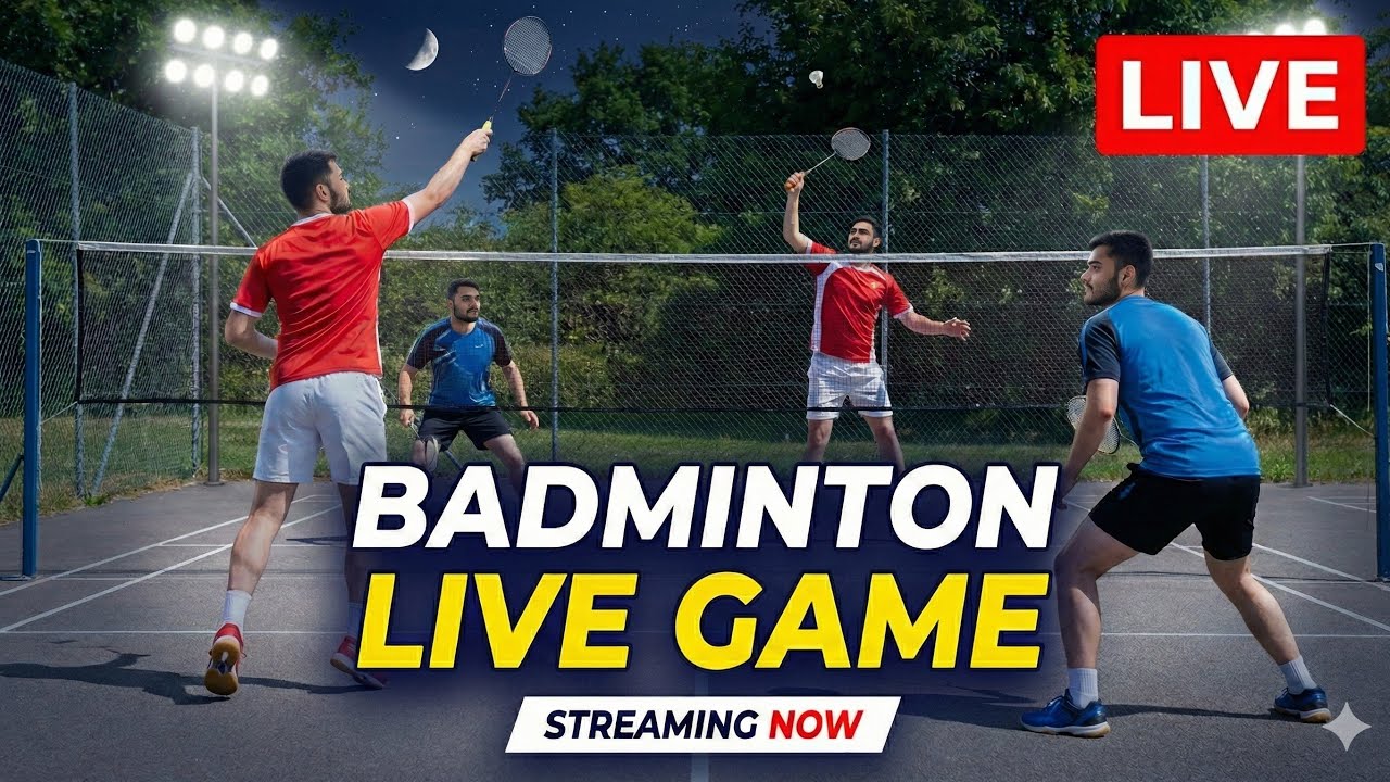 Hight voltage night badminton game