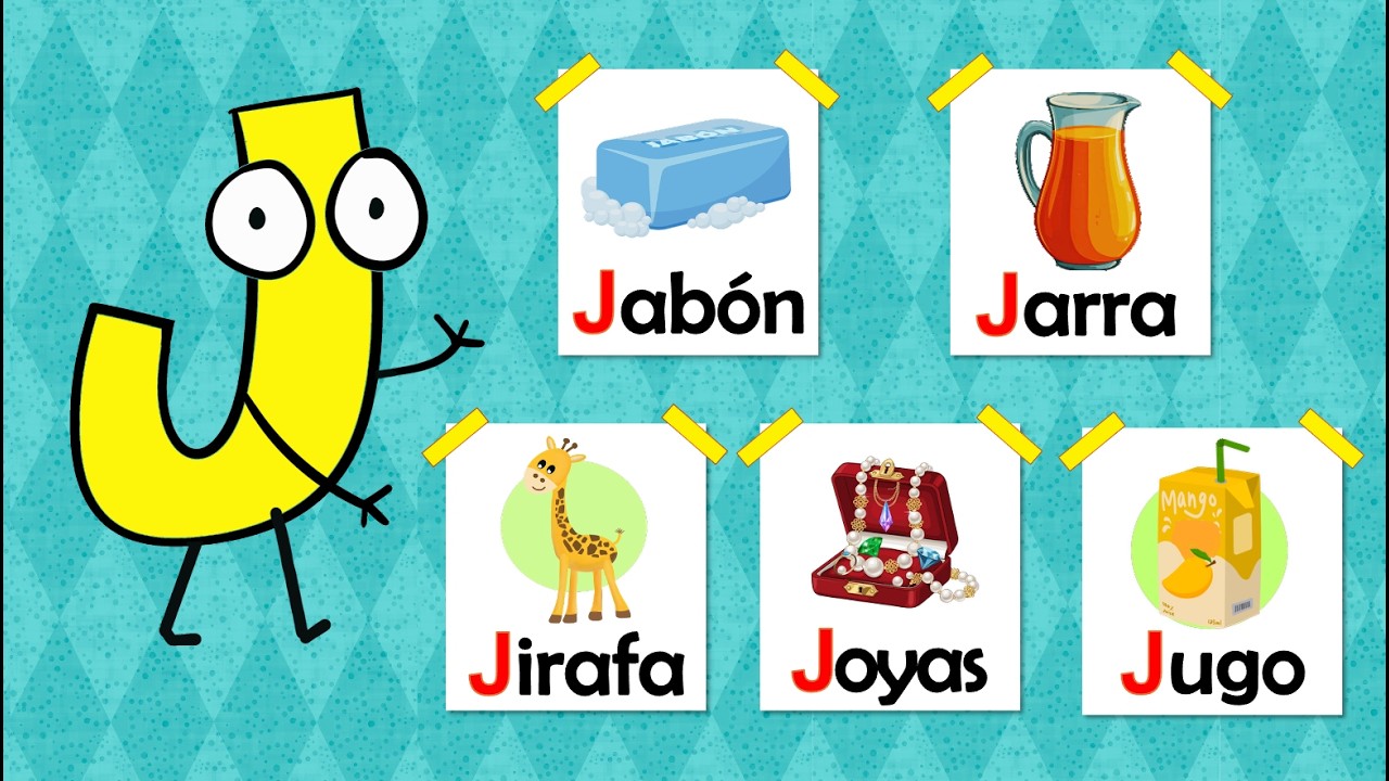 LETRA J FÁCIL 🌀 APRENDE A LEER PALABRAS Y SÍLABAS / VIDEOS EDUCATIVOS PARA NIÑOS