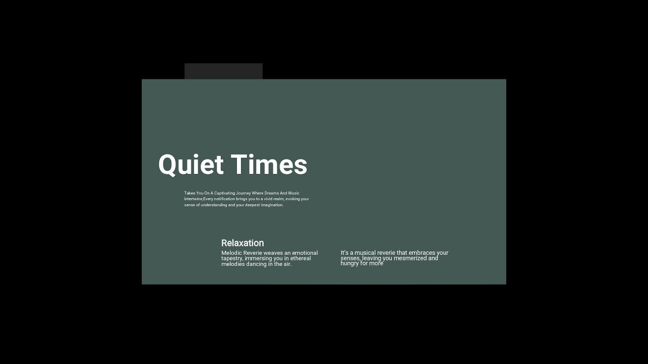 Quiet Times Official Audio