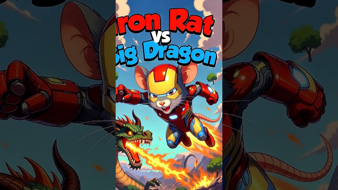 “Superhero Rat Saves His Friends from the Dragon! 🐭