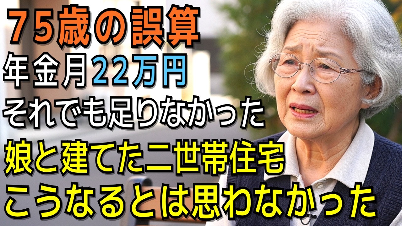 75歳の誤算 年金月22万円でも足りなかった…娘と建てた二世帯住宅がこうなるとは思わなかった