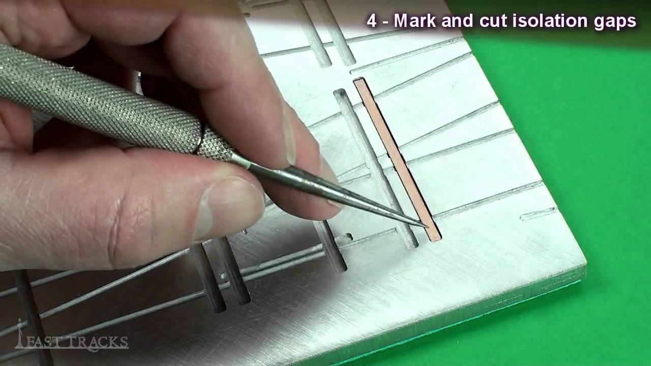Building A Turnout, Step 4 - Adding The PCB Ties