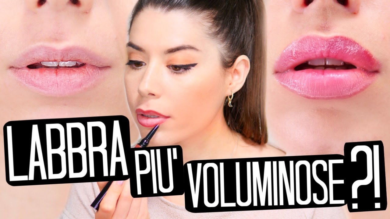 5 TRUCCHETTI PER AVERE LABBRA più BELLE E VOLUMINOSE in 5 minuti!!!