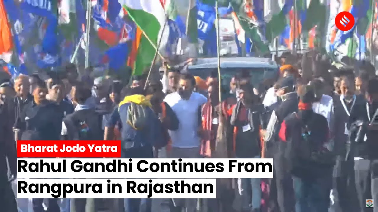 Live- Bharat Jodo Yatra: Rahul Gandhi Continues Padyatra From Rangpura in Rajasthan