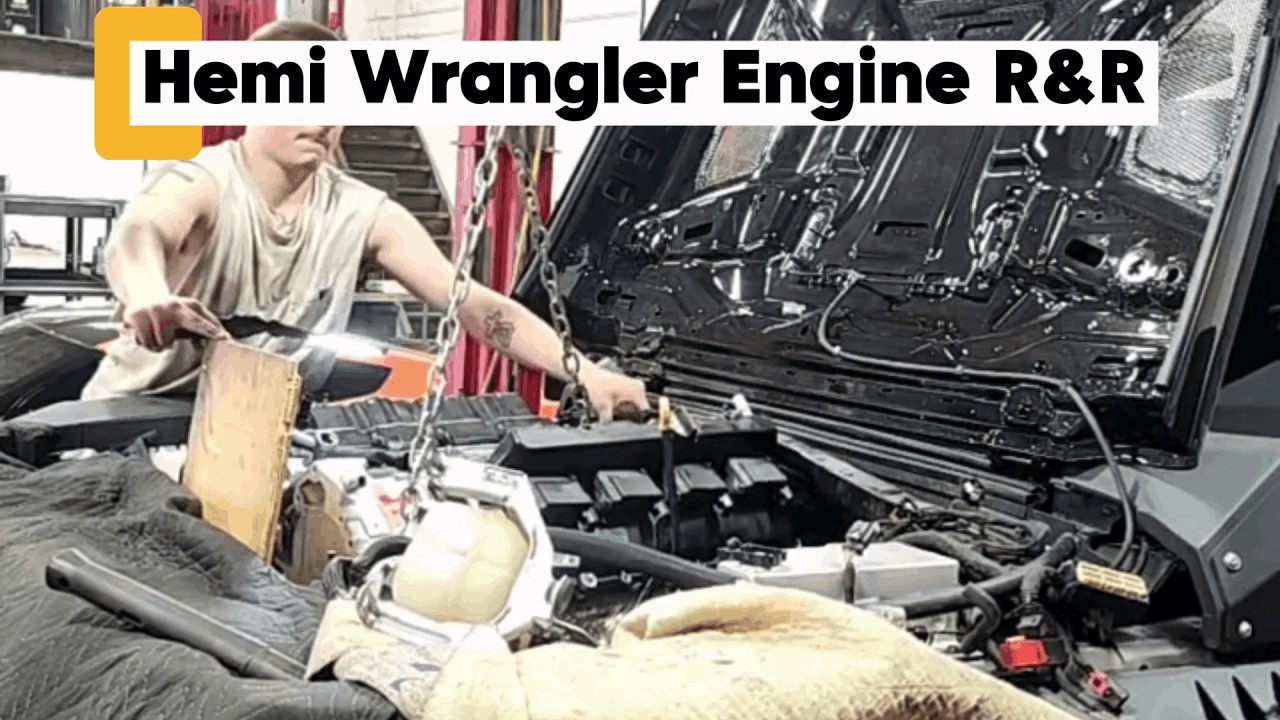 Hemi Swapped Jeep Wrangler Engine Failure. Remove, Repair & Install