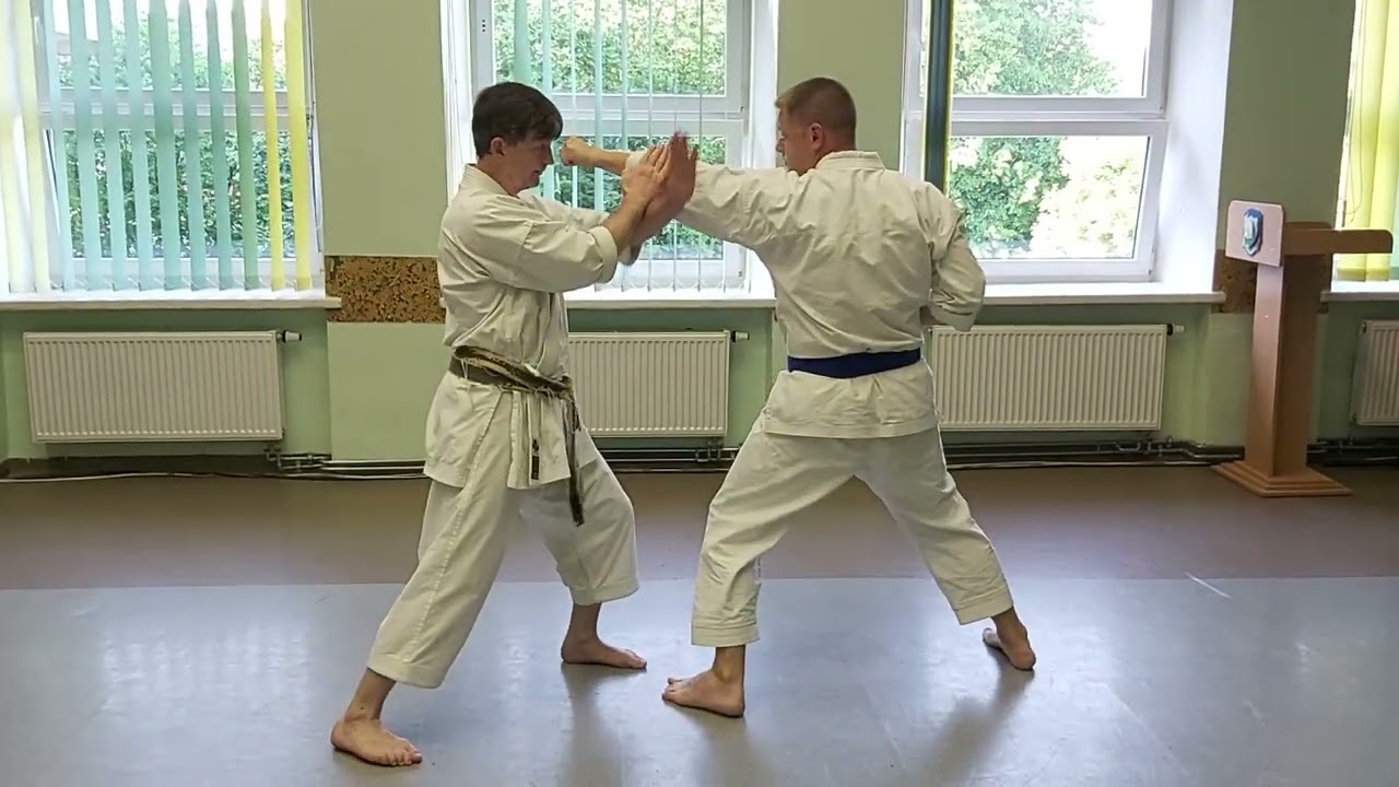 Jitte (十手) kata bunkai 1 - Tekubi kake uke