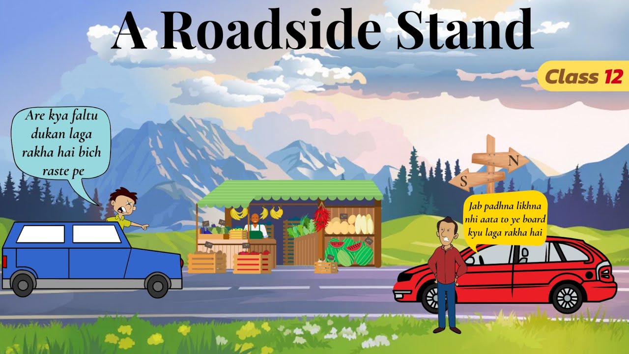 A Roadside Stand Class 12 | Hindi Animated | Class 12 poem a roadside stand explanation