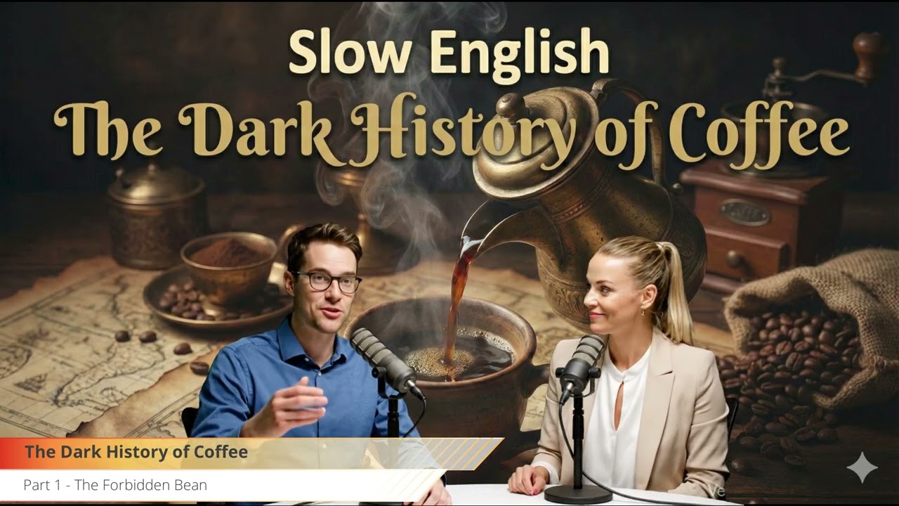 Slow English Podcast: The Dark History of Coffee (3 Crazy Facts)
